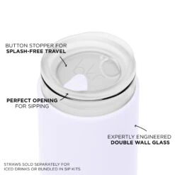 FOOF LITTLE CUP 355mL (12oz) 15 FOOF LITTLE CUP 355mL (12oz) -Drinkware Shop bkr insulated glass tumbler 12oz foof cup 355ml 12oz vtfobtb l12ht 810095831386 34380939952299