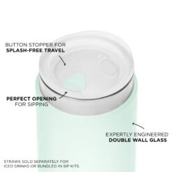 HAVEN LITTLE CUP 355mL (12oz) 11 HAVEN LITTLE CUP 355mL (12oz) -Drinkware Shop bkr insulated glass tumbler 12oz haven little cup 355ml 12oz grhavtb l12ht 810095831683 34755408756907