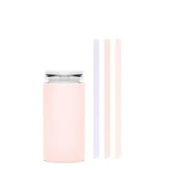 PARIS & THE COTTON CANDY - LITTLE CUP SIP KIT 355ML (12oz) -Drinkware Shop bkr insulated glass tumbler 12oz paris the cotton candy cup sip kit 355ml 12oz pkpcctb l12pb 34381102579883
