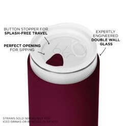 VALENTINA LITTLE CUP 355mL (12oz) 13 VALENTINA LITTLE CUP 355mL (12oz) -Drinkware Shop bkr insulated glass tumbler 12oz valentina little cup 355ml 12oz rdvntpb l12ht 810095832055 34775979589803