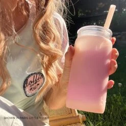 PARIS & THE COTTON CANDY - DEMI CUP SIP KIT 500ML (16oz) 23 PARIS & THE COTTON CANDY - DEMI CUP SIP KIT 500ML (16oz) -Drinkware Shop bkr insulated glass tumbler 16oz paris the cotton candy cup sip kit 500ml 16oz pkpcctb l16pb 34381112836267