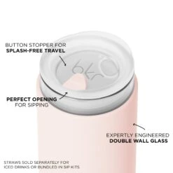 TUTU DEMI CUP 500mL (16oz) -Drinkware Shop bkr insulated glass tumbler 16oz tutu demi cup 500ml 16oz pkttubb l16ht 810095831713 34755416359083