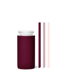 VALENTINA & A KISS ON EACH CHEEK - LITTLE CUP SIP KIT 355ML (12oz) -Drinkware Shop bkr insulated sip kit double wall glass silicone tumbler silicone straw 12oz valentina a kiss on each cheek little cup sip kit 355ml 12oz rdvkcpb l12pb 34775970906283