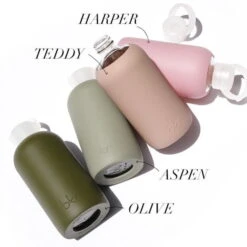 OLIVE SPIKED BIG SLEEVE -Drinkware Shop bkr silicone sleeve glass water bottle 32oz spiked olive 1l 32 oz sleeve only grolvpk n32wb 33549259145387