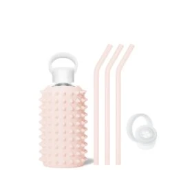 TUTU SPIKED - LITTLE BOTTLE SIP KIT 500ML (16OZ) -Drinkware Shop bkr sip kit silicone straw cap glass water bottle 16oz spiked tutu little bottle sip kit 500ml 16 oz pktskpk t16pb 34994663030955