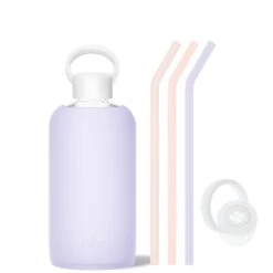 FOOF & THE COTTON CANDY - BIG BOTTLE SIP KIT 1L (32 OZ) -Drinkware Shop bkr sip kit silicone straw cap glass water bottle 32oz foof cotton candy big bottle sip kit 1l 32 oz mxfcctb t32pb 35462443499691