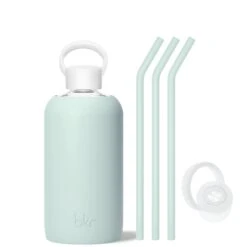 JAMES - BIG BOTTLE SIP KIT 1L (32 OZ) -Drinkware Shop bkr sip kit silicone straw cap glass water bottle 32oz james big bottle sip kit 1l 32 oz grjskpb t32pb 34994486542507