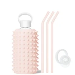 TUTU SPIKED - BIG BOTTLE SIP KIT 1L (32OZ) -Drinkware Shop bkr sip kit silicone straw cap glass water bottle 32oz spiked tutu big bottle sip kit 1l 32 oz pktskpk t32pb 34994659393707