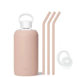 TEDDY - BIG BOTTLE SIP KIT 1L (32 OZ) -Drinkware Shop bkr sip kit silicone straw cap glass water bottle 32oz teddy big bottle sip kit 1l 32 oz tntskpb t32pb 35006005510315
