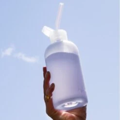 DREAM & THE SOCIALITE VIOLETS - TEENY BOTTLE SIP KIT 250ML (8 OZ) -Drinkware Shop bkr sip kit silicone straw cap glass water bottle 8oz dream the socialite violets sip kit 250ml 8 oz bldsstb t08pb 34119443480747