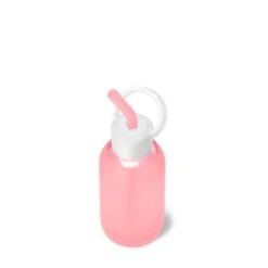 ROSE & THE CHAMPAGNE PINKS - TEENY BOTTLE SIP KIT 250ML (8 OZ) -Drinkware Shop bkr sip kit silicone straw cap glass water bottle 8oz rose the champagne pinks teeny bottle sip kit 250ml 8 oz pkrcppb t08pb 35005366665387