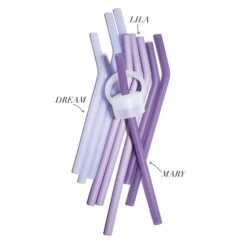 SOCIALITE VIOLETS BIG BOTTLE STRAWS 1L (32 OZ) SET OF THREE -Drinkware Shop bkr water bottle accessory kit socialite violets straws 1l 32 oz set of three mxdlmxn n13rt 8 10096e 11 33703241023659